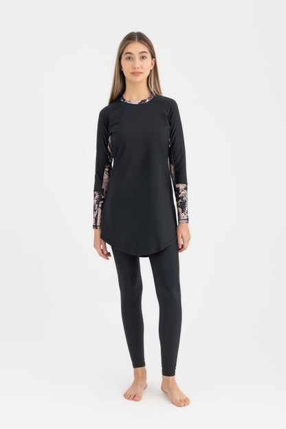 Lycra Ocean Sense Swimsuit - Black