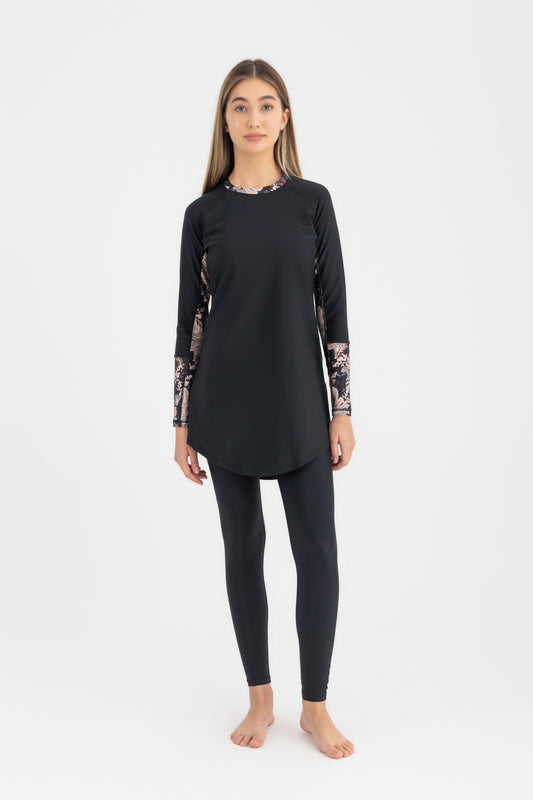 Lycra Ocean Sense Swimsuit - Black