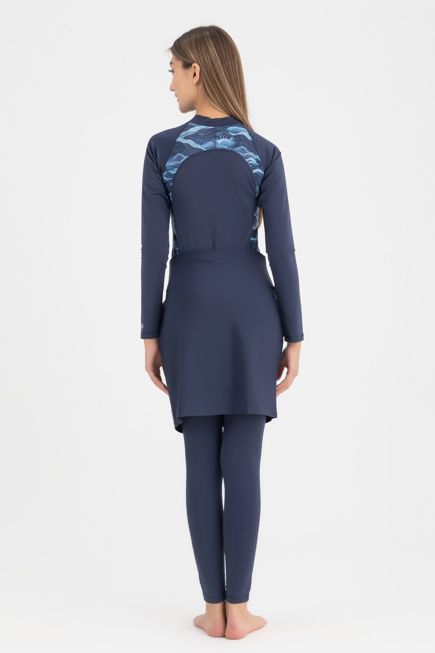 Lycra Beach Wrap - Navy