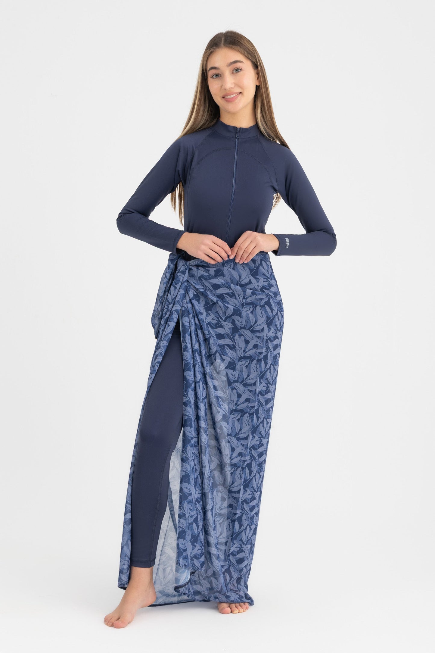 Chiffon Wrap Long Skirt - Multicolor