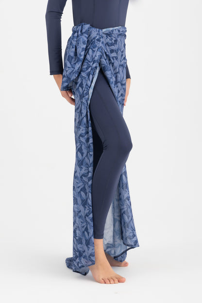 Chiffon Wrap Long Skirt - Multicolor