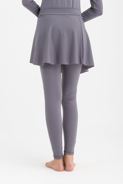 Lycra Wave Cover-Up Skirt - Grey