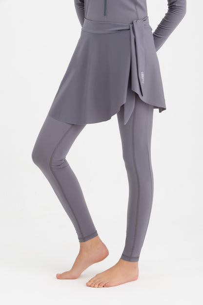 Lycra Wave Cover-Up Skirt - Grey