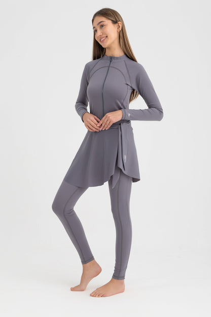 Lycra Wave Cover-Up Skirt - Grey