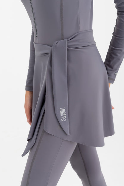 Lycra Wave Cover-Up Skirt - Grey