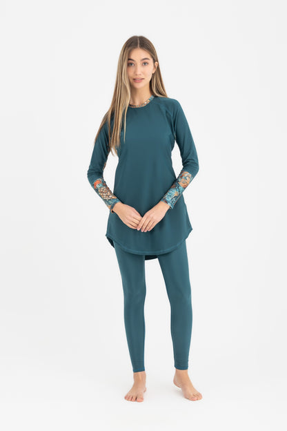 Lycra Ocean Sense Swimsuit - Deep Green