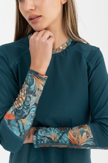 Lycra Ocean Sense Swimsuit - Deep Green