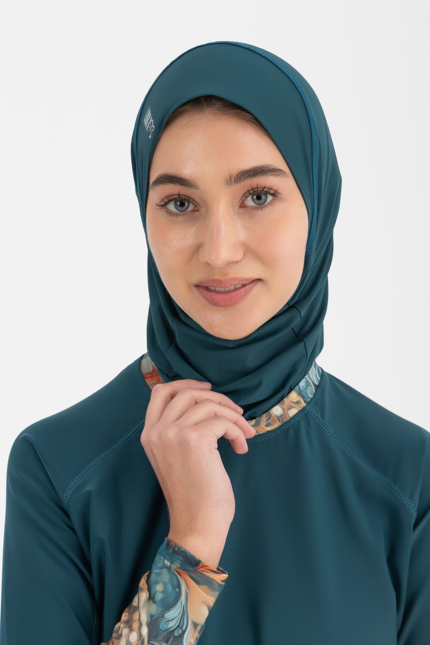 Lycra Ultra-Fit Swim Hijab - Deep Green