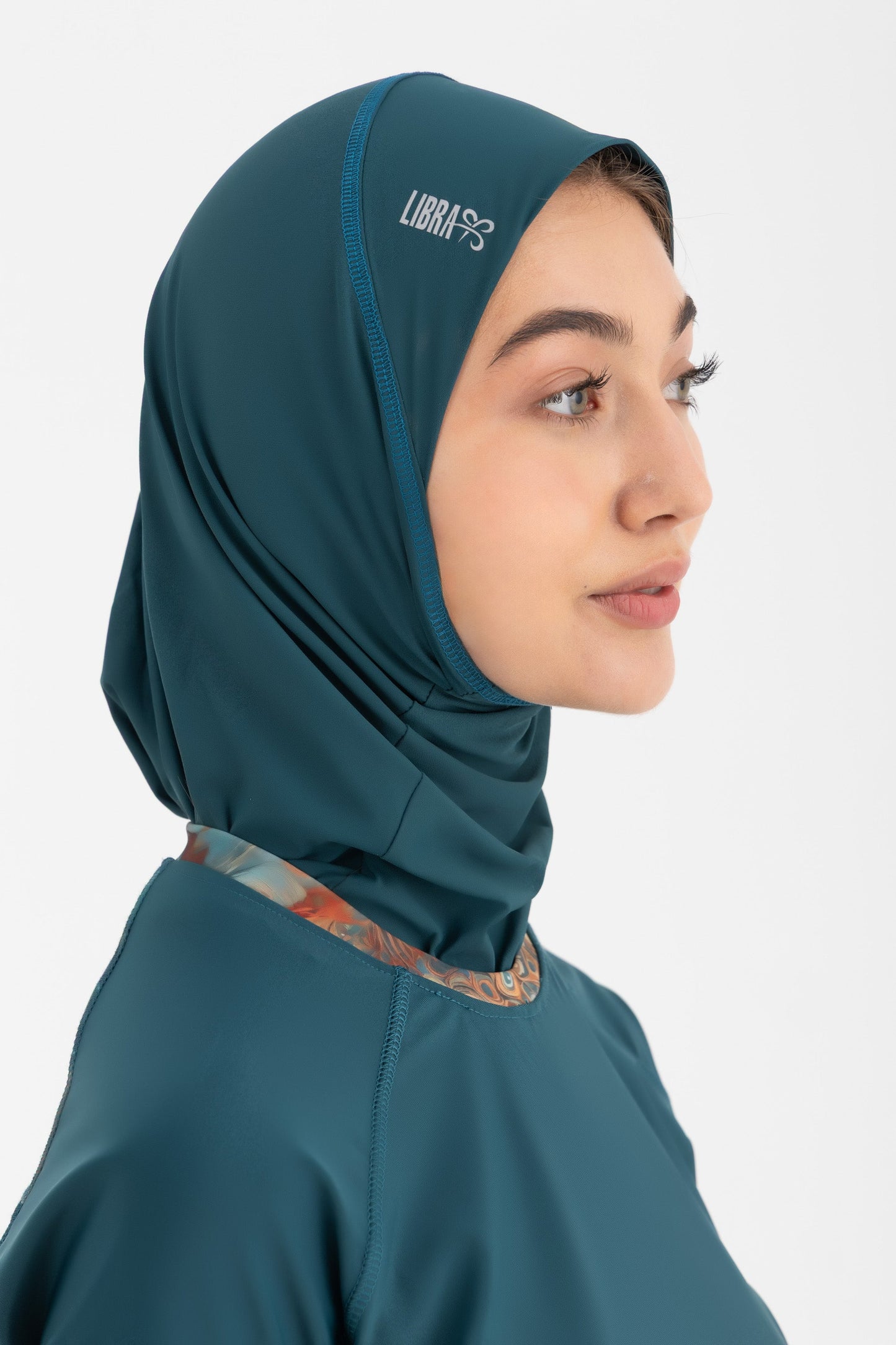Lycra Ultra-Fit Swim Hijab - Deep Green