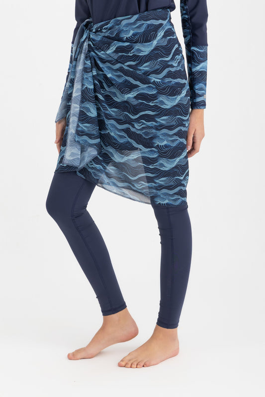 Chiffon Wrap Short Skirt - Multicolor