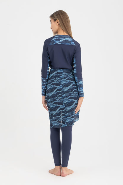 Chiffon Wrap Short Skirt - Multicolor