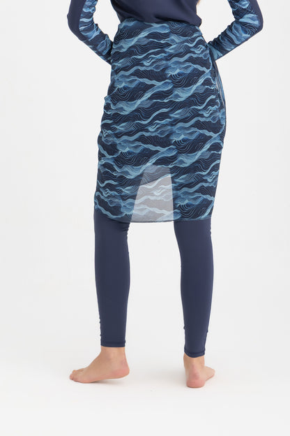 Chiffon Wrap Short Skirt - Multicolor