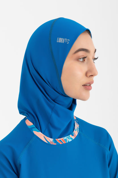 Lycra Ultra-Fit Swim Hijab - Blue