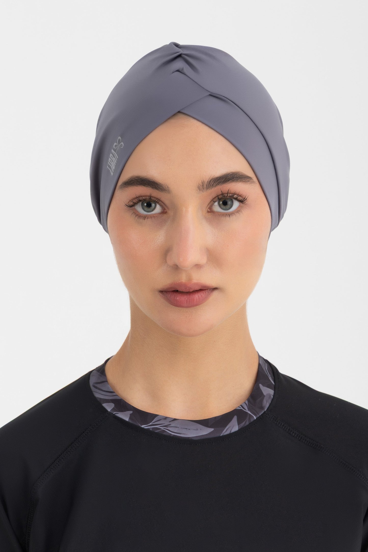 Lycra Sleek Swim Turban - Grey