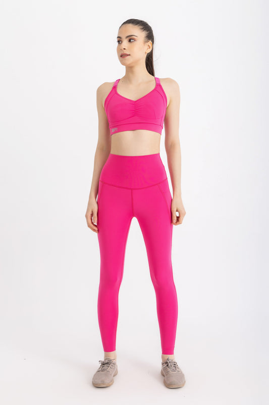 Lycra Ultra-Feel Leggings - Fuchsia