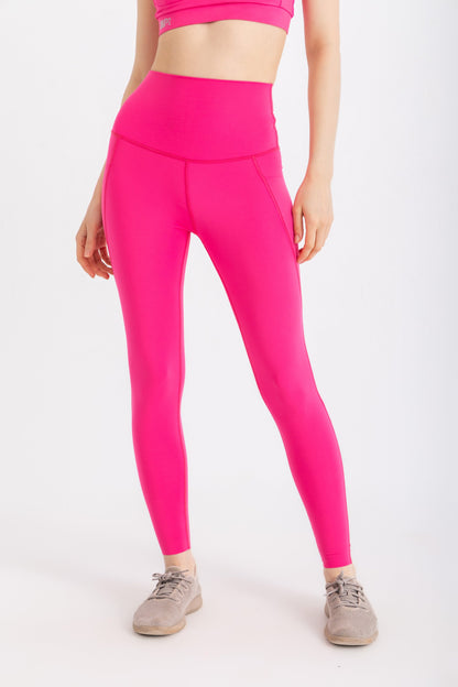 Lycra Ultra-Feel Leggings - Fuchsia