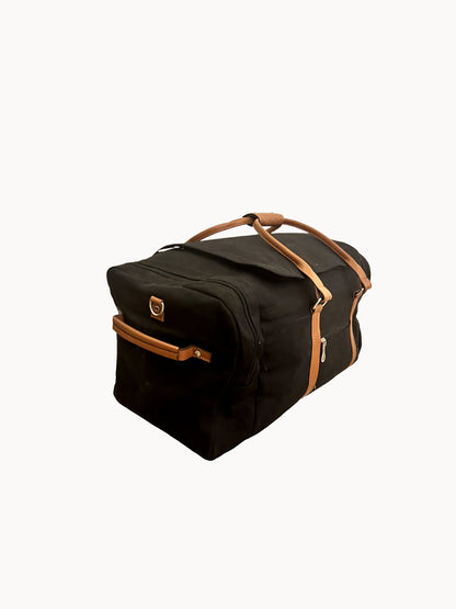 Canvas Weekender Travel Duffel - Black