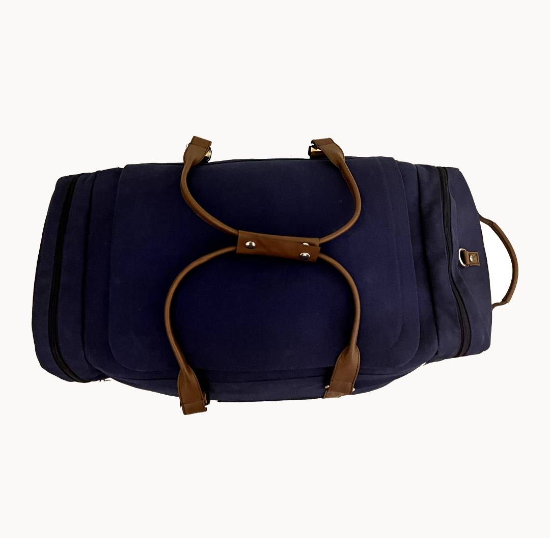 Canvas Weekender Travel Duffel - Navy