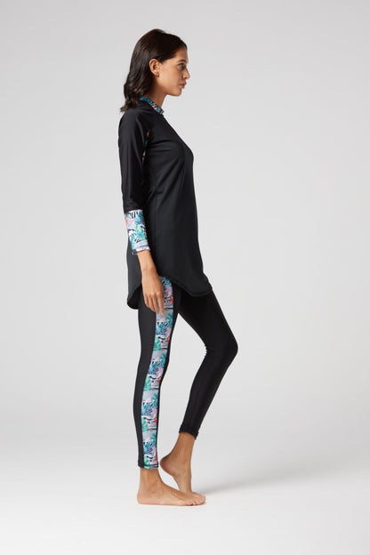 Lycra Ocean Sense Swimsuit - Black