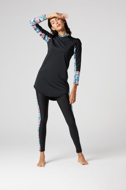 Lycra Ocean Sense Swimsuit - Black