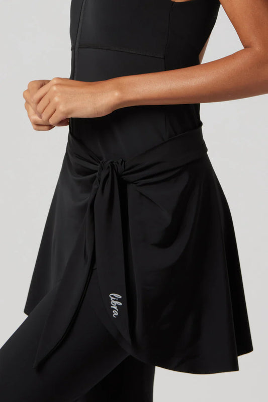 Lycra Wave Cover-Up Skirt - Black