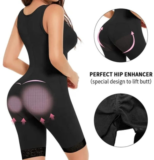 Sculpt Ease Full-Body Shaper - Black
