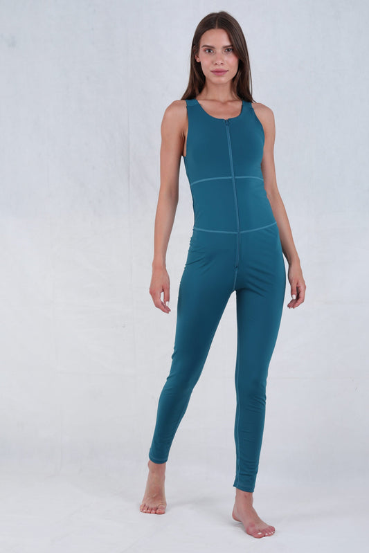 Lycra Motion Wave Jumpsuit - Blue Moon