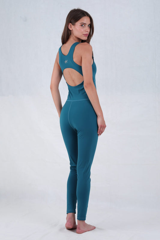 Lycra Motion Wave Jumpsuit - Blue Moon