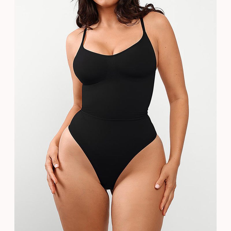 Seamless Body Shaper Thong Black