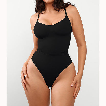 Seamless Body Shaper Thong Black