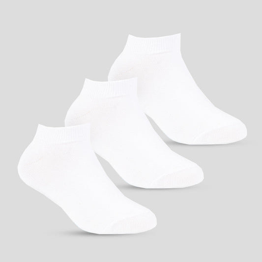 Pack Of 3 Ankle plain Socks - White