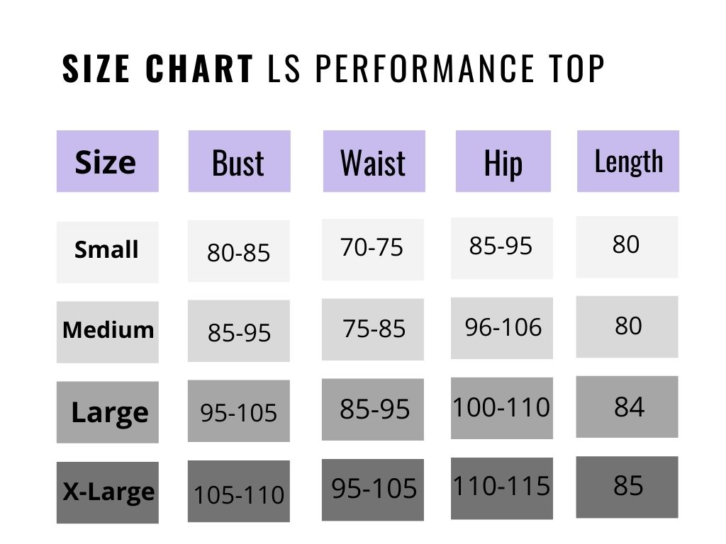 Lycra Performance Long Sleeve Top - Black