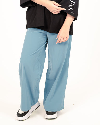 Waterproof Solid Modern Pants – Teal Blue