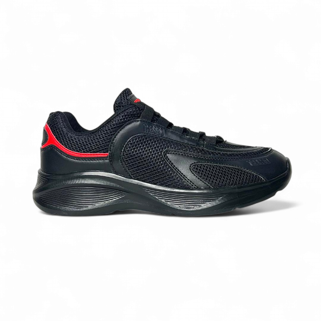 Mesh Shadow Men Sneakers - Black