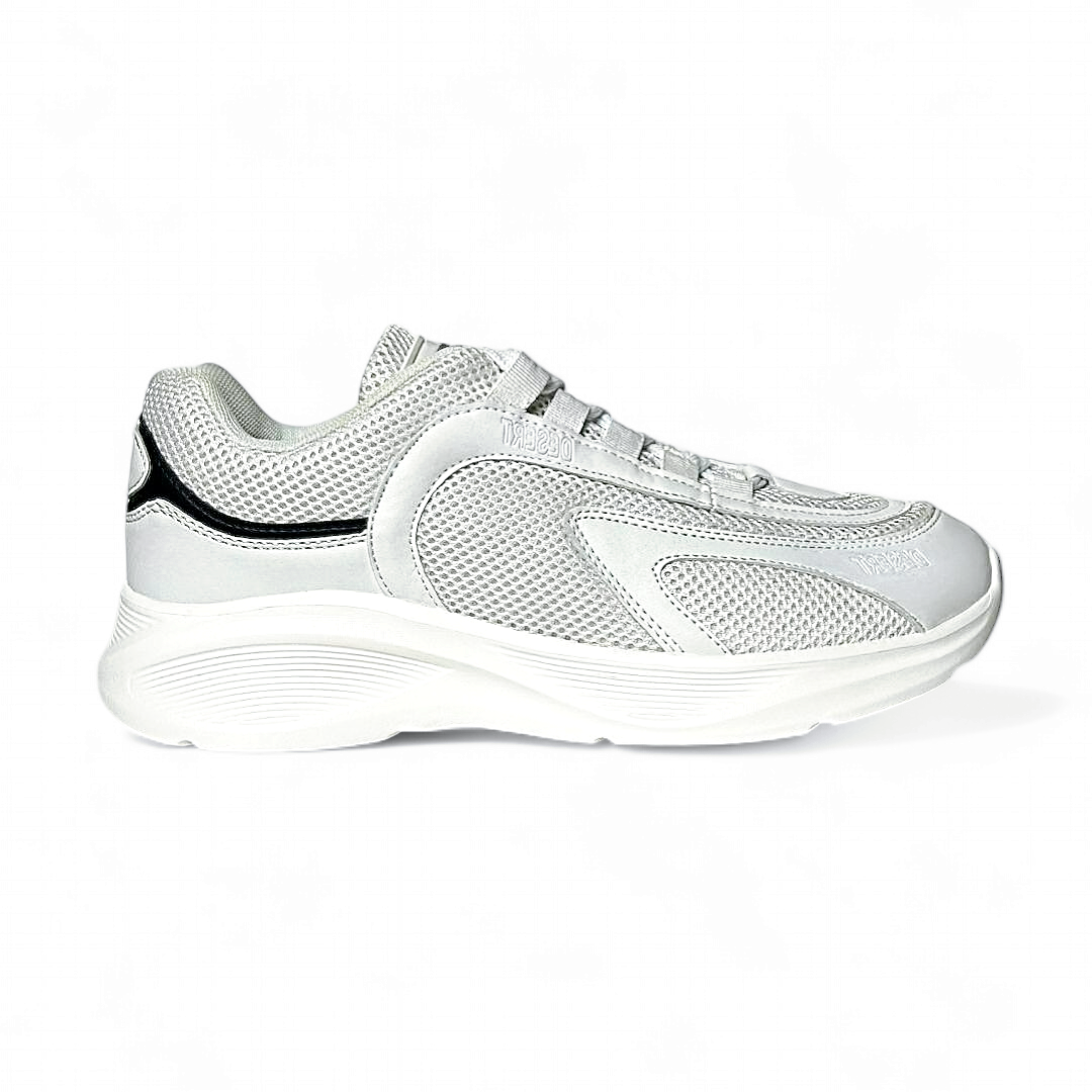 Mesh Shadow Men Sneakers - White