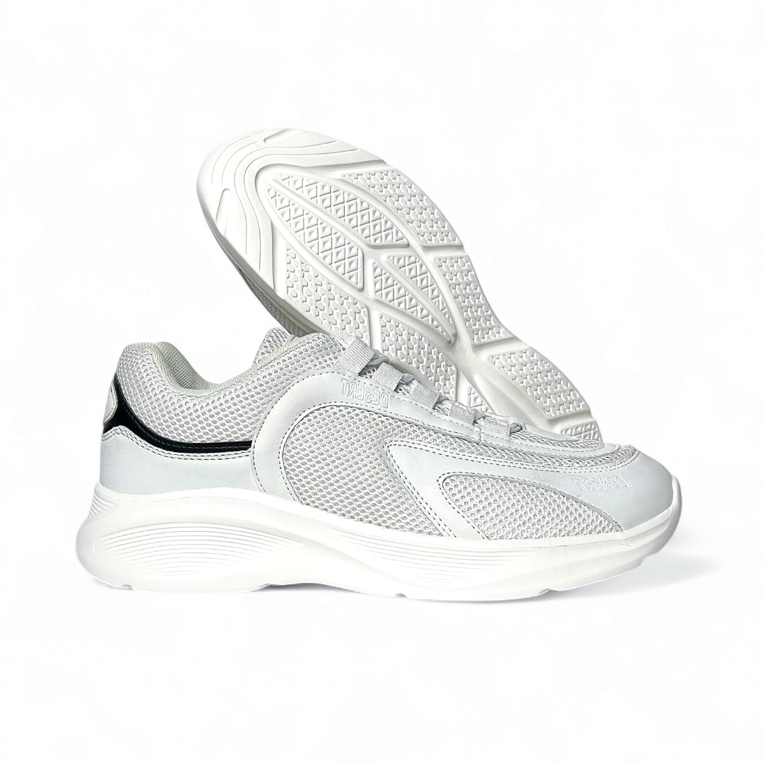 Mesh Shadow Men Sneakers - White