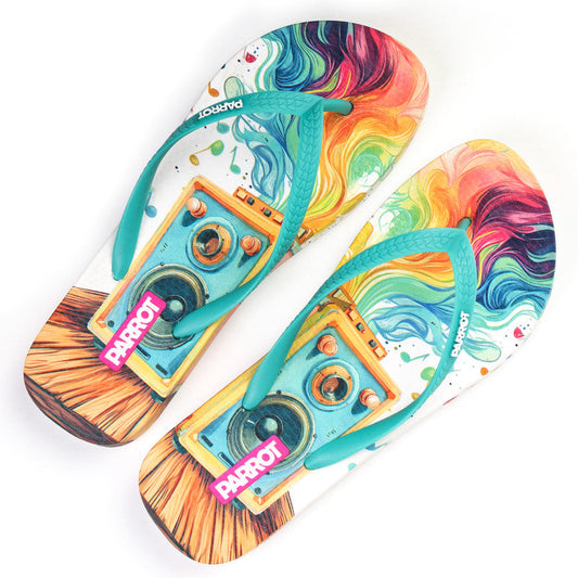 Rubber Summer Slipper - Multicolor