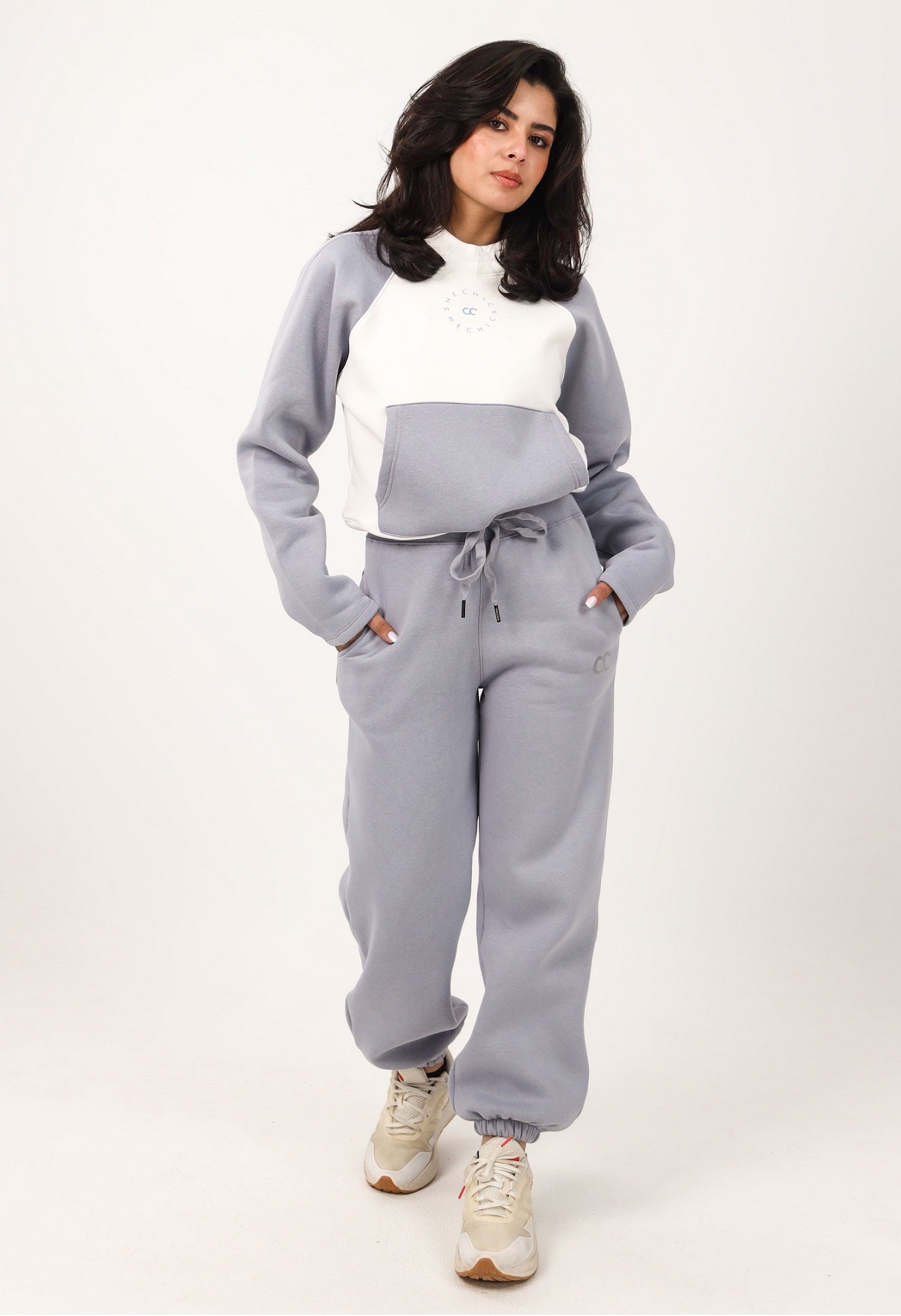 Milton Solid Sweatpants - Light Grey