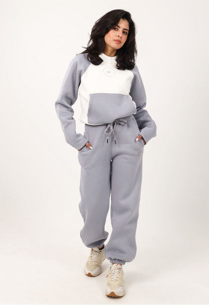 Milton Solid Sweatpants - Light Grey