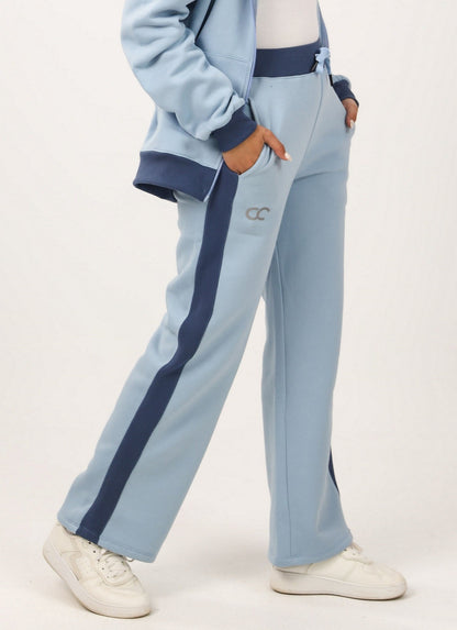Milton Side Stripe Sweatpants – Baby Blue