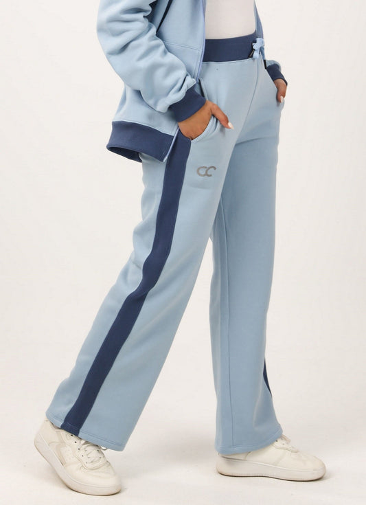 Milton Side Stripe Sweatpants – Baby Blue