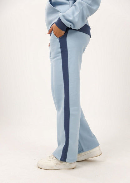 Milton Side Stripe Sweatpants – Baby Blue