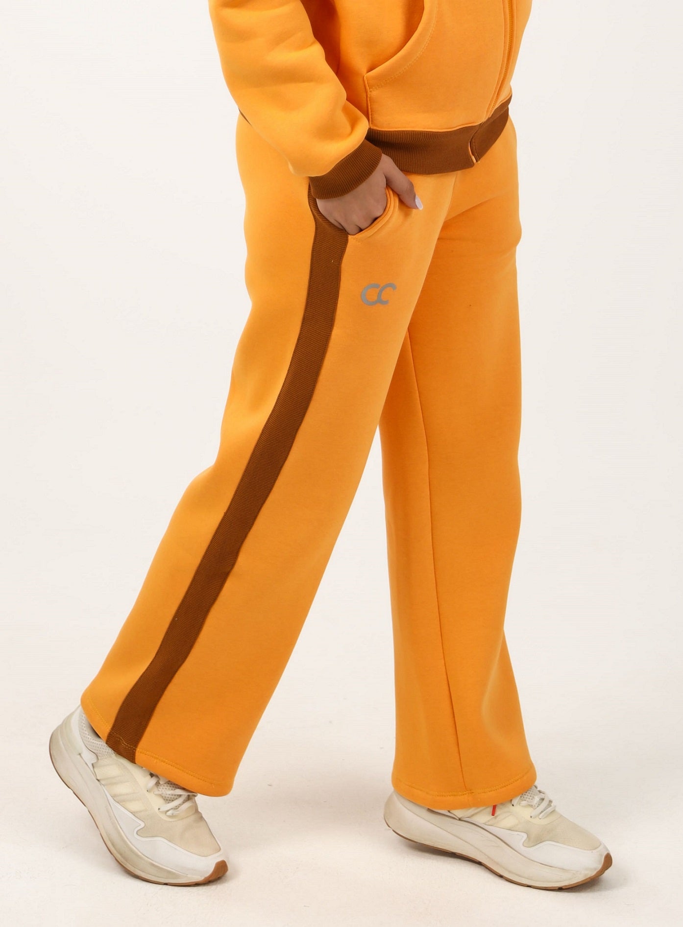 Milton Side Stripe Sweatpants – Orange