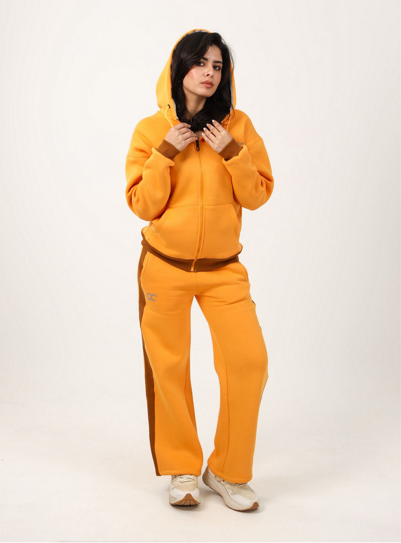 Milton Side Stripe Sweatpants – Orange