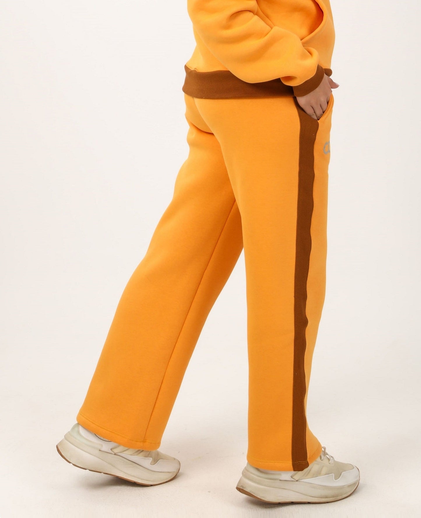 Milton Side Stripe Sweatpants – Orange
