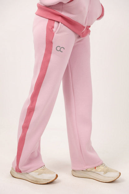 Milton Side Stripe Sweatpants – Pink