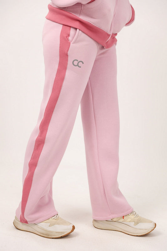 Milton Side Stripe Sweatpants – Pink