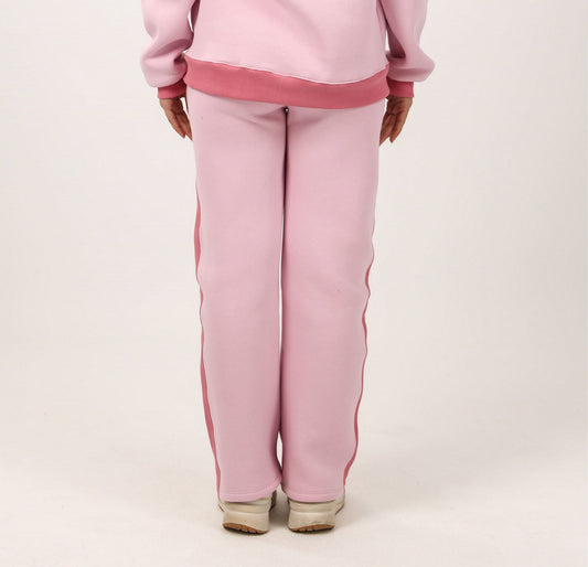 Milton Side Stripe Sweatpants – Pink