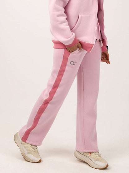Milton Side Stripe Sweatpants – Pink