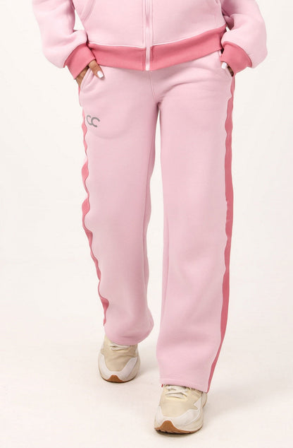 Milton Side Stripe Sweatpants – Pink